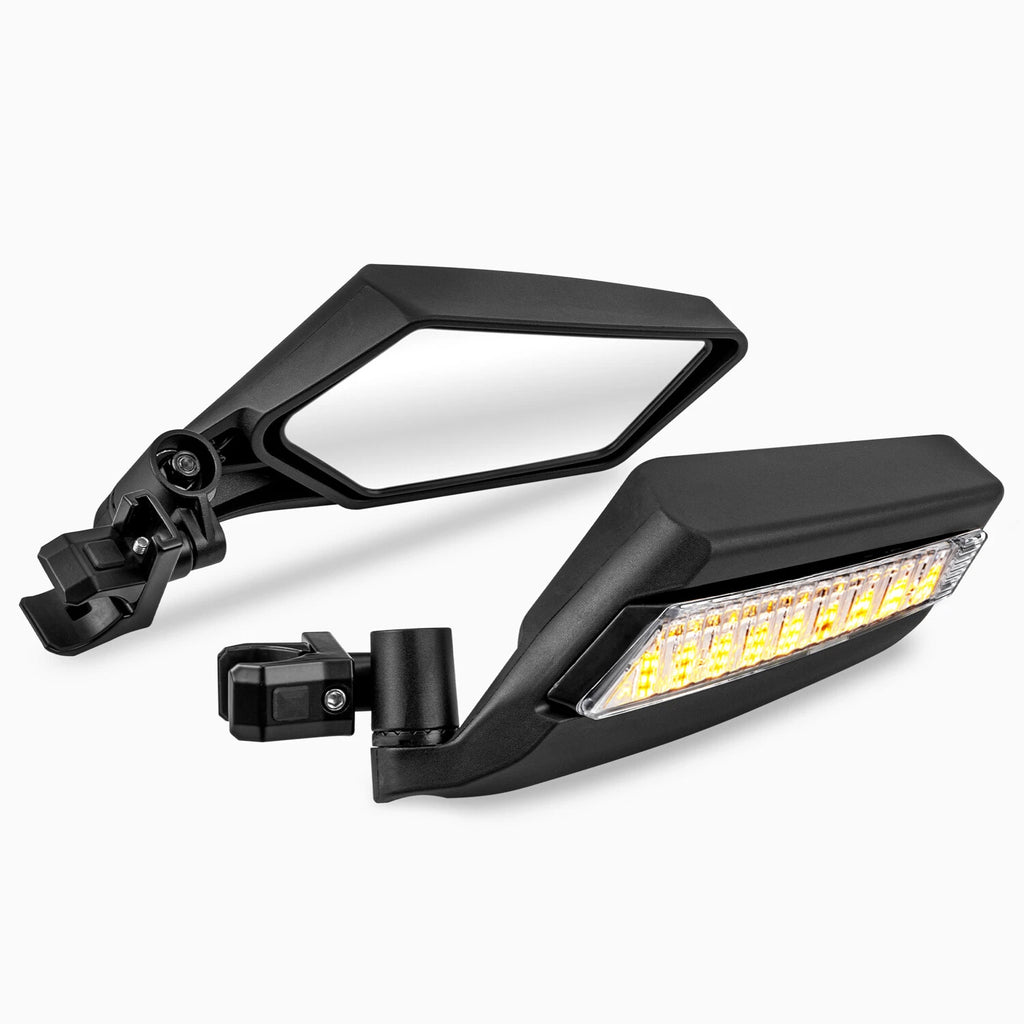 UTV Rear View Side Mirror with Turn Signal LED Light for UTV (2015–2023)
