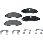 Set of 4 Front Semi-Metallic Brake Pads for Dodge Dakota (2003–2004)