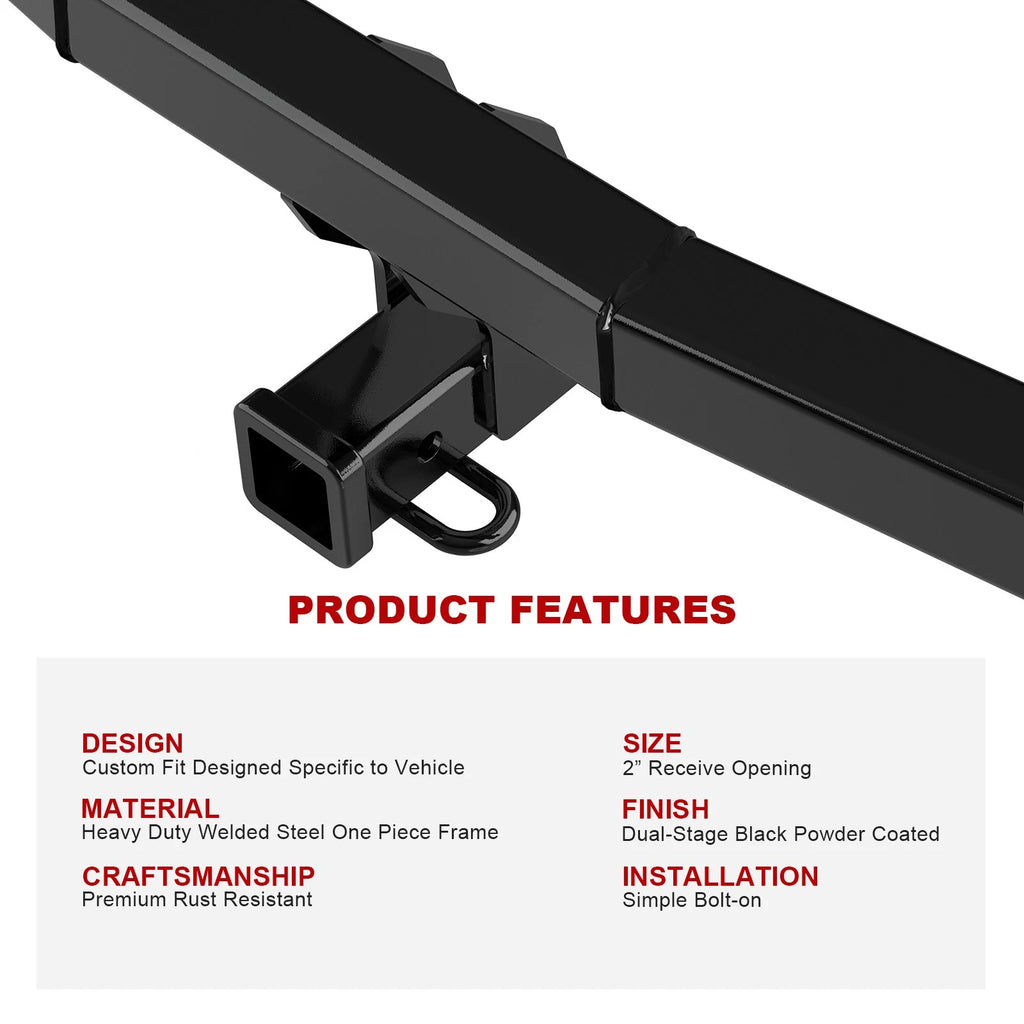2 Inch Trailer Hitch Receiver for BMW X5 X6 (2007-2019)