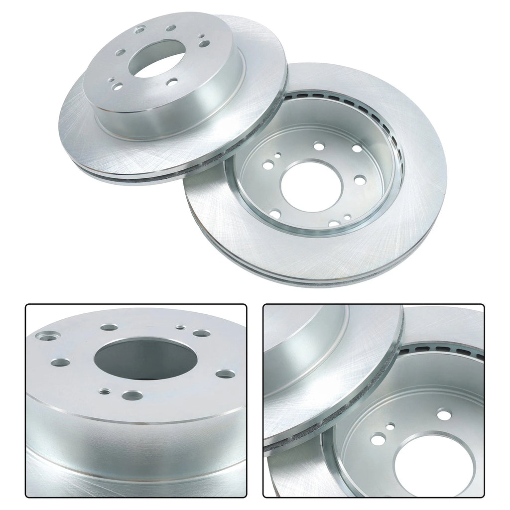 Rear Disc Brake Rotors + Brake Pads for Mitsubishi Eclipse (2006–2012) 12146072