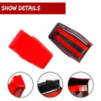 2X Red Rear Window Liftgate Hinge Trim for Jeep Wrangler JK (2007–2018)