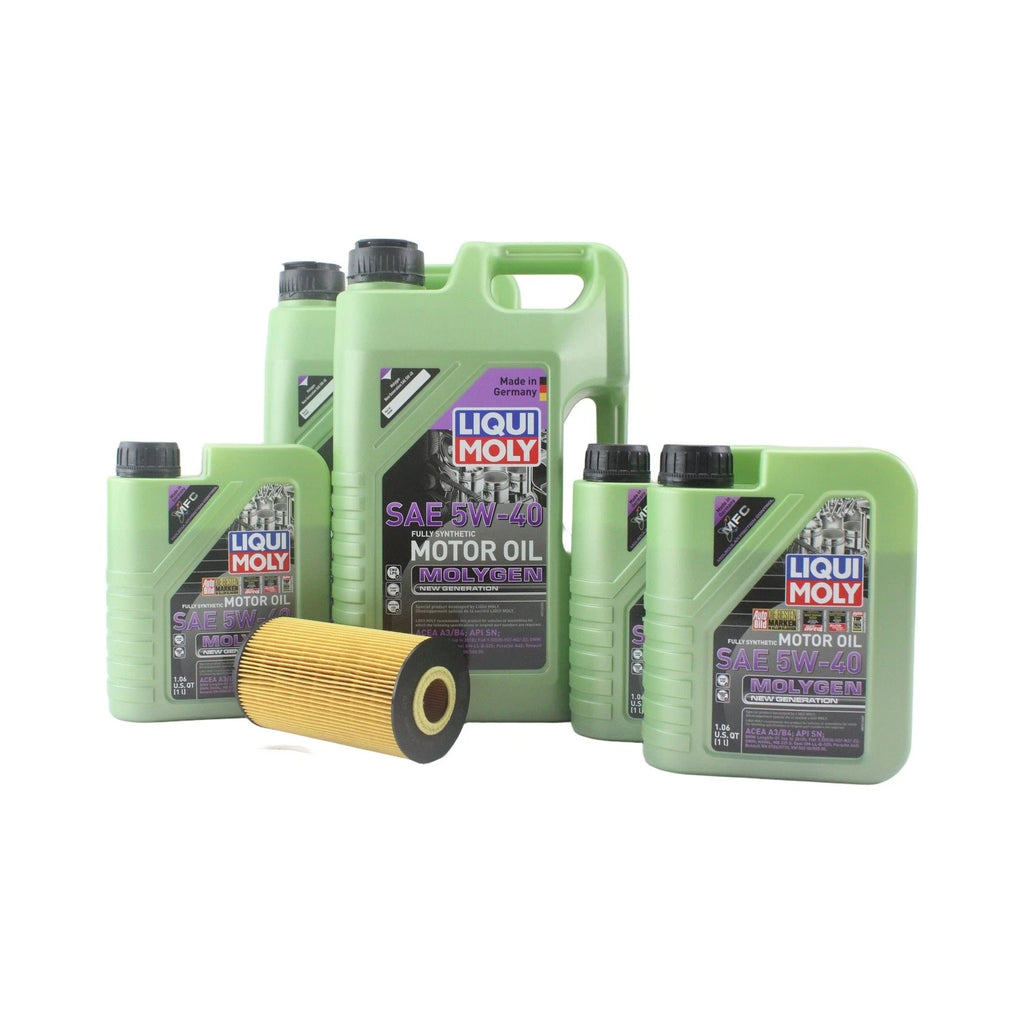 Oil Change Kit for Audi A8 Quattro (1994–2020) - 8L Liqui Moly Molygen 5W-40