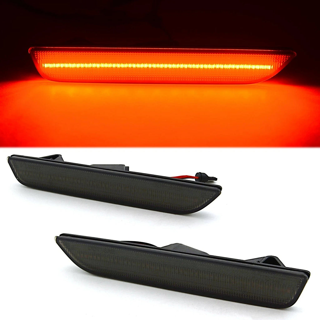 Set of 2 Smoked Lens LED Marker Lights for Ford Mustang (2010–2014)
