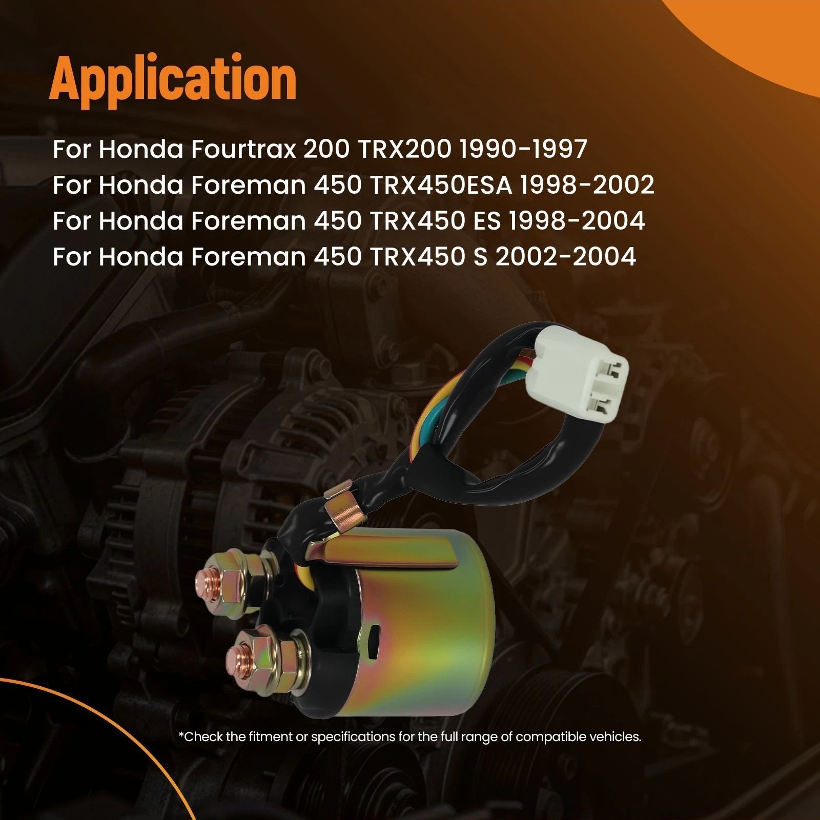 Starter Relay Solenoid for Honda Talon 1000R 1000X (2019–2022) 35850-HN2-A01