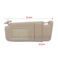 Tan Beige Ivory Driver Left Sun Visor for Toyota Venza (2009–2016) DNN