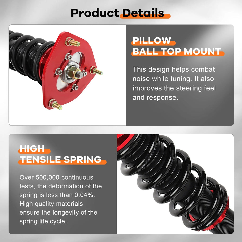 Coilovers for Subaru Impreza WRX (2002–2007) & Forester (2003–2008)