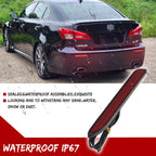 2X 3D Optic Red Lens LED Rear Bumper Reflectors for Toyota