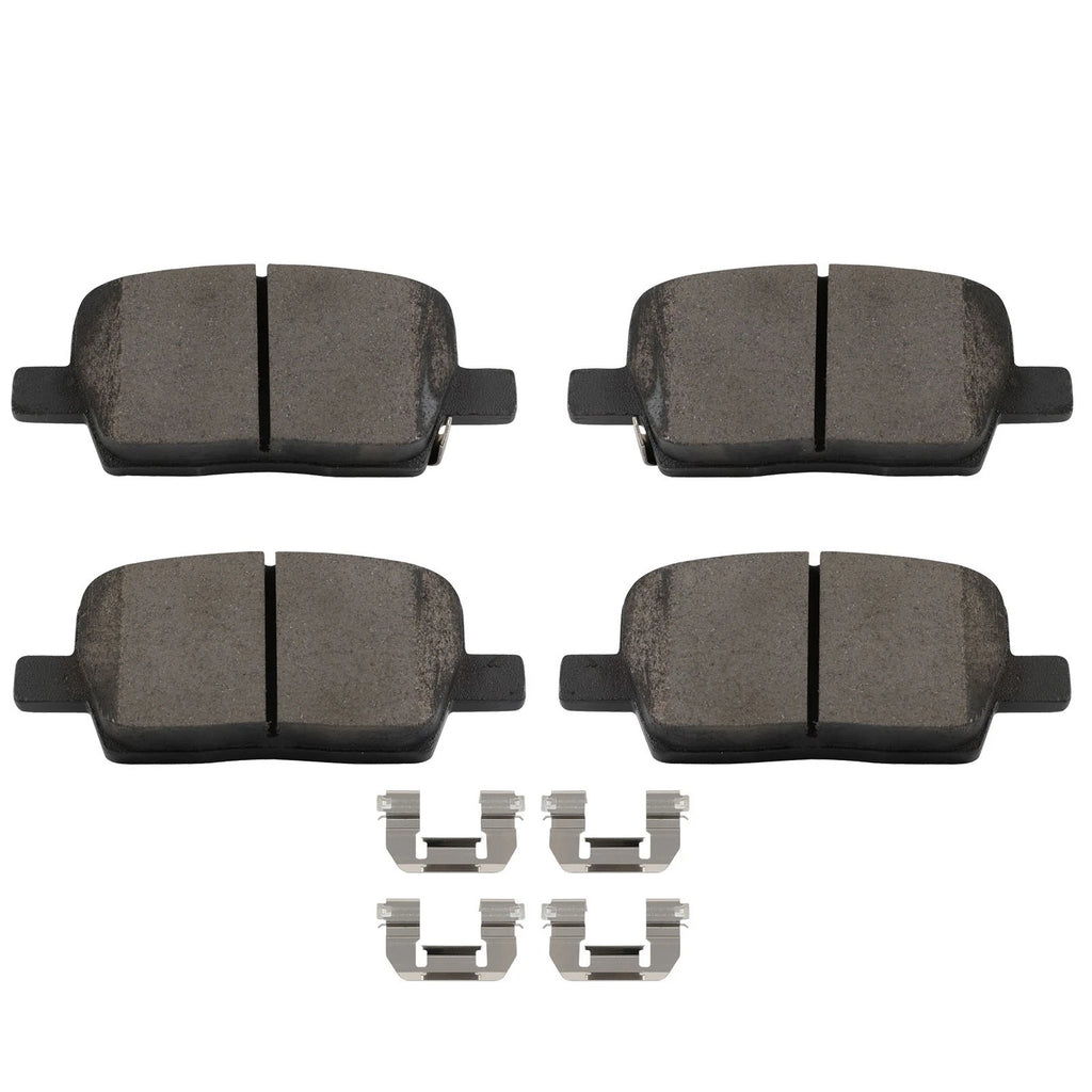 Set of 4 Rear Brake Ceramic Pads for Cadillac XT5 CT6, GMC Acadia (2017–2019)