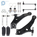 12 Piece Steering & Suspension Kit for - Control Arms, Ball Joints, Tie Rods, End Links