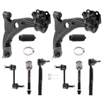 Front Lower Control Arm Kit Tie Rod Sway Bar for Ford Edge Lincoln MKX (2007–2014)