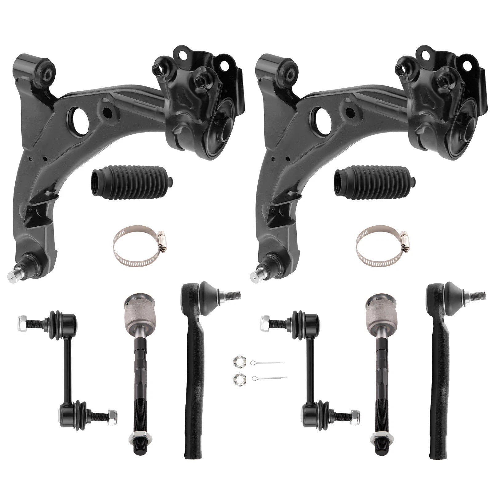 Front Lower Control Arm Kit Tie Rod Sway Bar for Ford Edge Lincoln MKX (2007–2014)