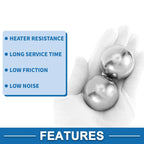 Set of 2 Precision 40.0mm Steel Ball Bearings G40 for Automotive Use