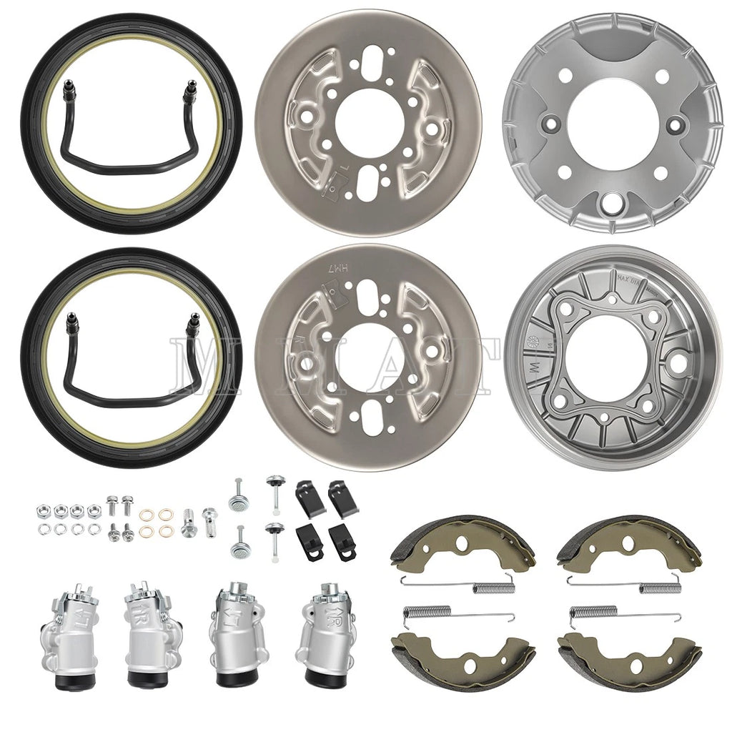 Front Brake Drum Wheel Cylinder Shoes Kit for Honda Foreman 400 TRX400FW (1995–1998)