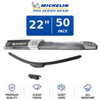 Set of 4 Michelin Pro Series Beam Wiper Blades 22" for All Vehicles