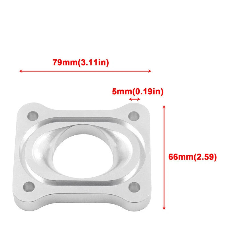 Aluminium Engine Coolant Pipe Relocation Flange for BMW 135i 335i 535i (2007–2013)