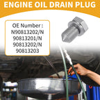 Oil Drain Plug Pan Thread Repair No.N90813202 for Audi A3 (2006–2016)
