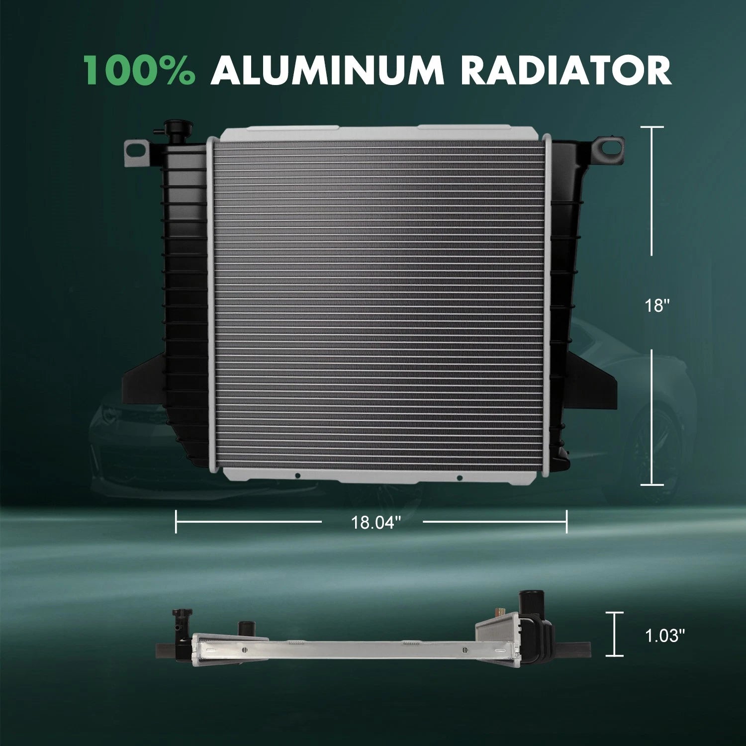 Aluminum Radiator for Ford Ranger Mazda B2300 (1995–1997)