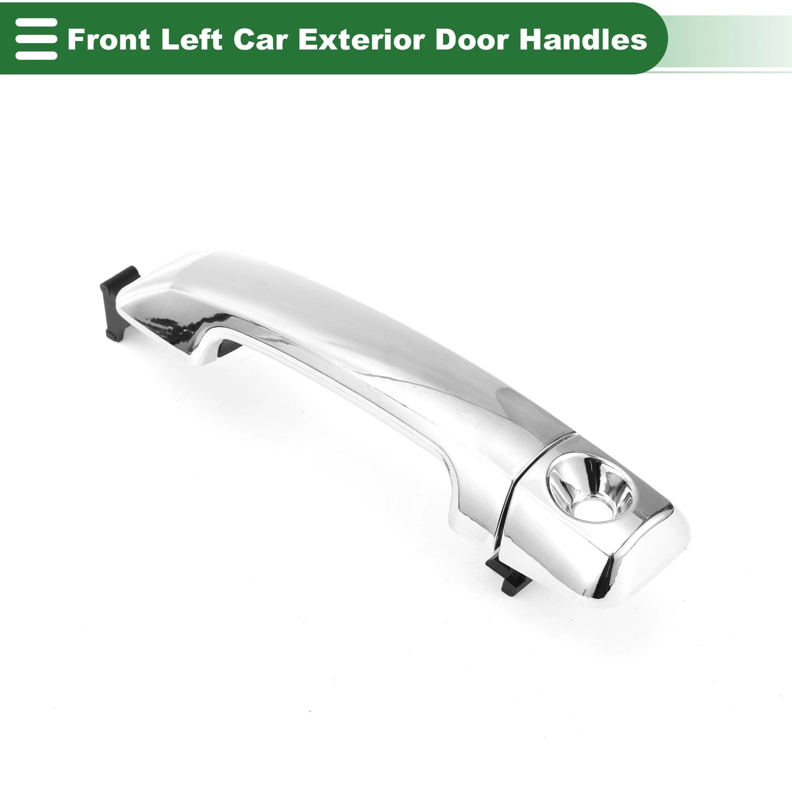 Front Left Door Handle No. 692100C020 for Toyota Tundra (2007–2021) Silver Tone