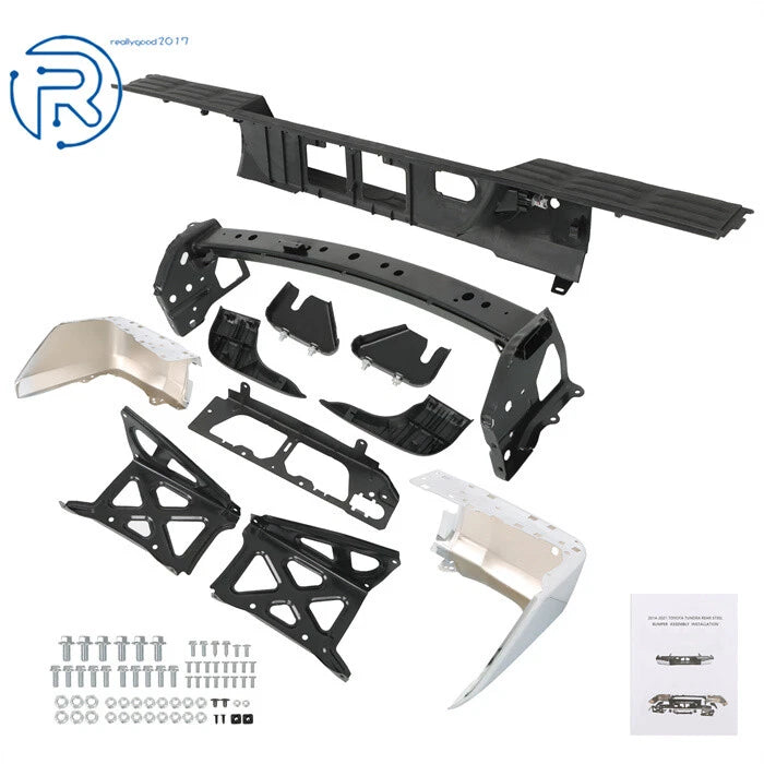Rear Step Bumper Assembly with Sensor Holes for Toyota Tundra (2014-2021)
