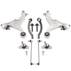 8pc Front Lower Control Arm w/Ball Joint Stabilizer End Link for Volvo S80 (2000–2006)