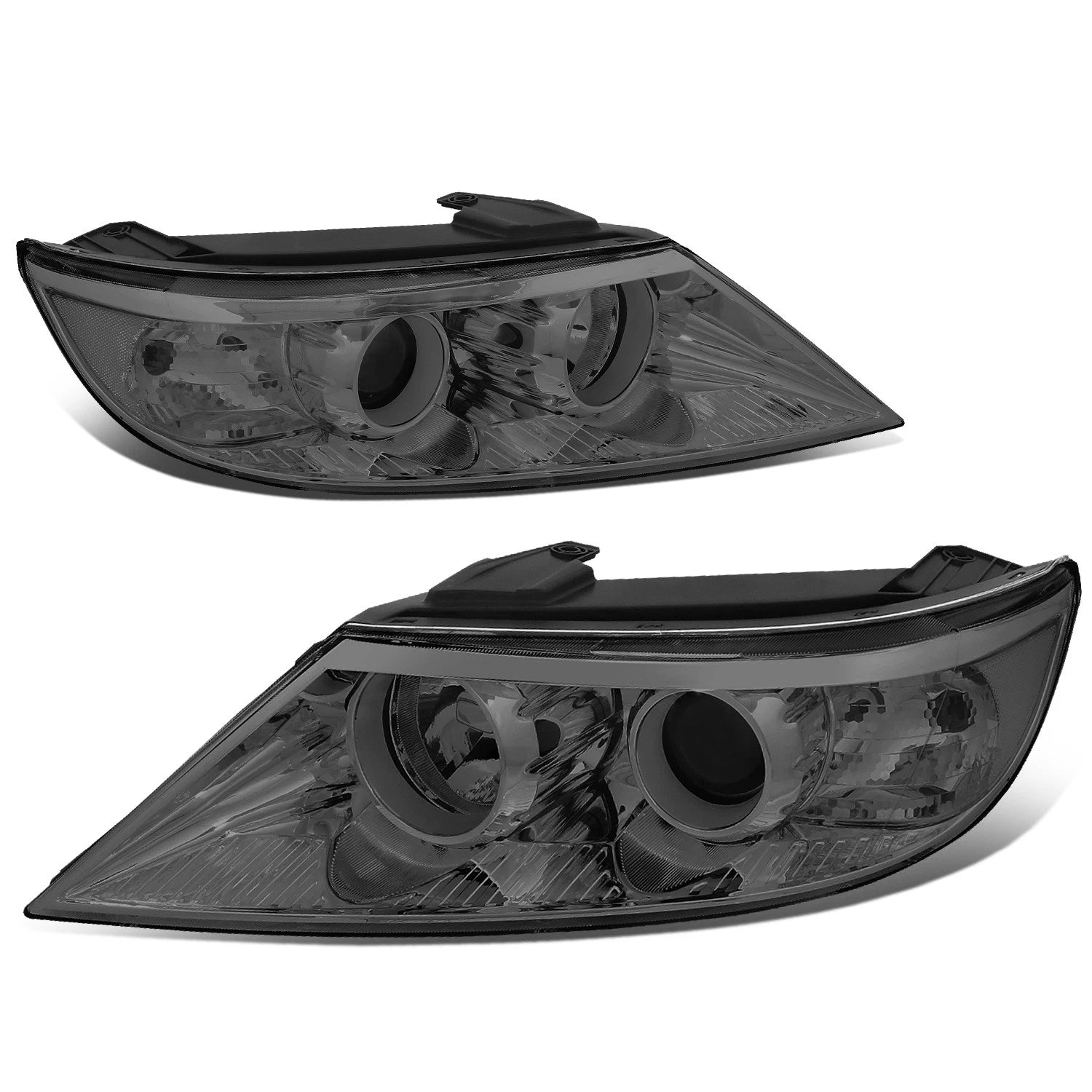 Smoked Lens Projector Bumper Headlights Pair for Kia Sorento (2011–2013)