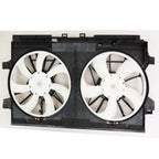 Radiator Condenser Fan Assembly Replacement w Two Fans for Toyota (2010–2018)