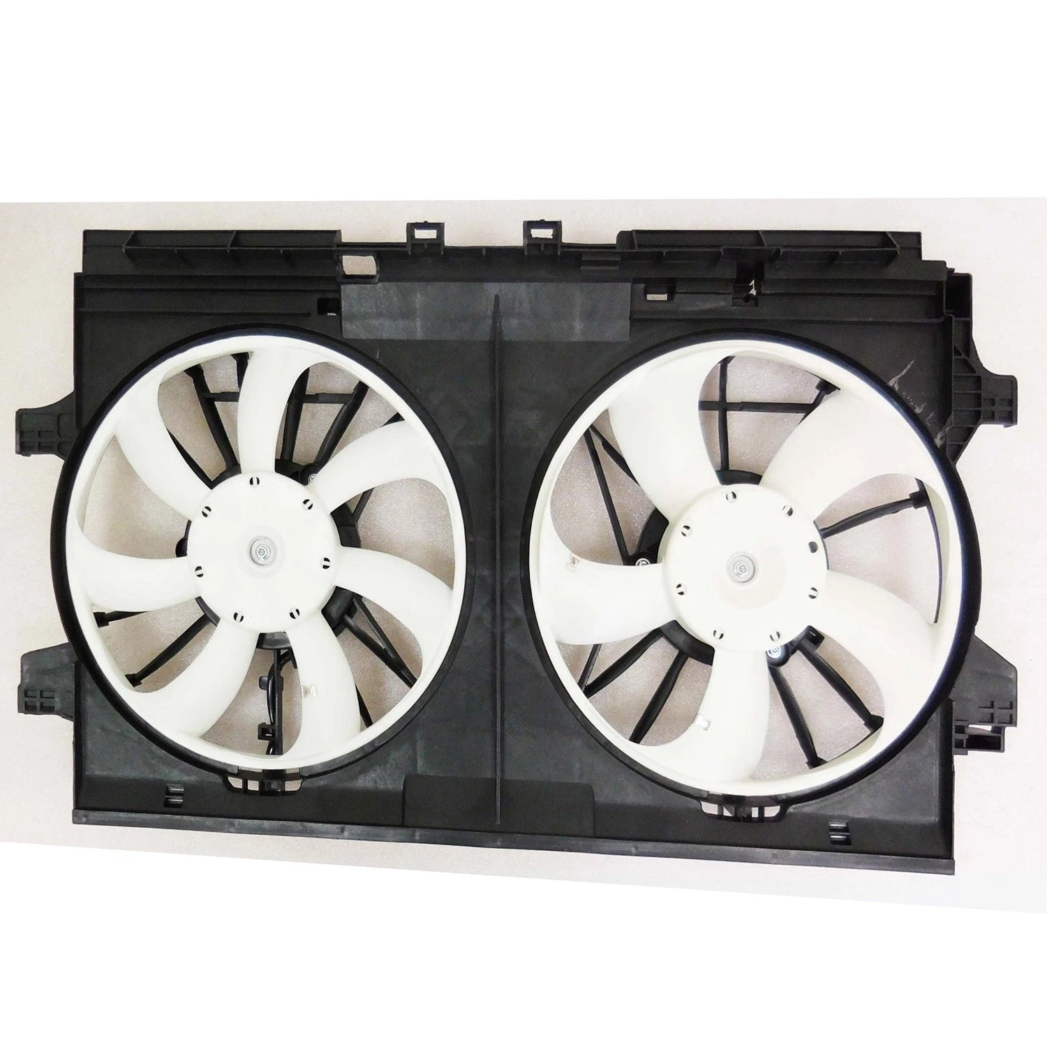 Radiator Condenser Fan Assembly Replacement w Two Fans for Toyota (2010–2018)