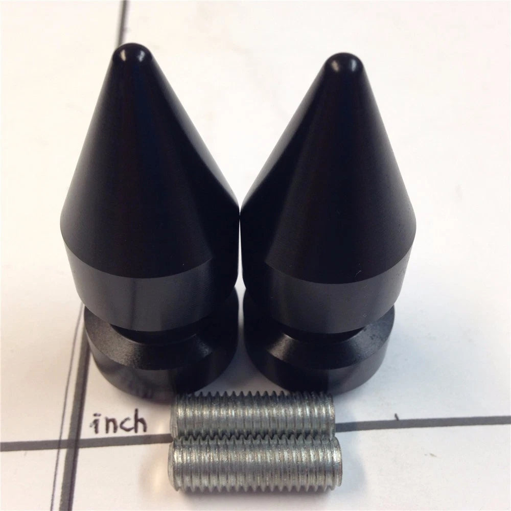 Black Spike Swingarm Spools 8mm for Honda CBR 1000RR (2004–2011)