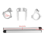 CNC Clip On Handlebars for Motorcycle 37mm T9