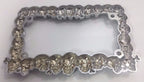 License Plate Frame Holder for Harley Davidson Chrome Skull Metal (Universal)