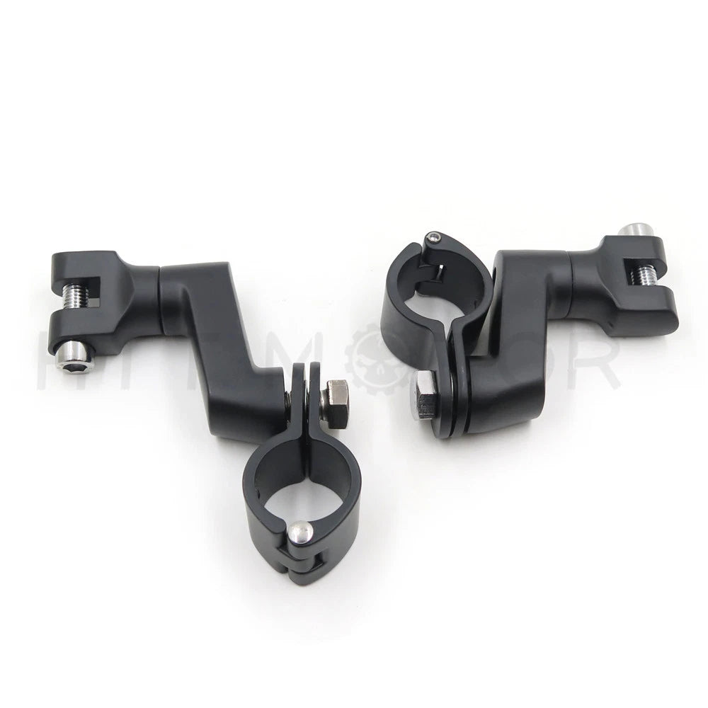 1" Motorcycle Highway Offset Foot Peg Mount for Harley Sportster Dyna Softail