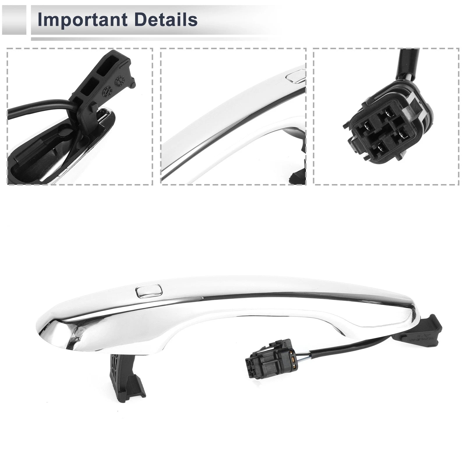 Front Right & Rear Left Door Handles for Kia K4 (No. 82661D1020)