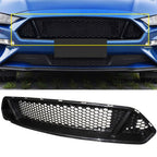 Front Upper Grille Mesh for Ford Mustang (2018–2021) Black Honeycomb ABS