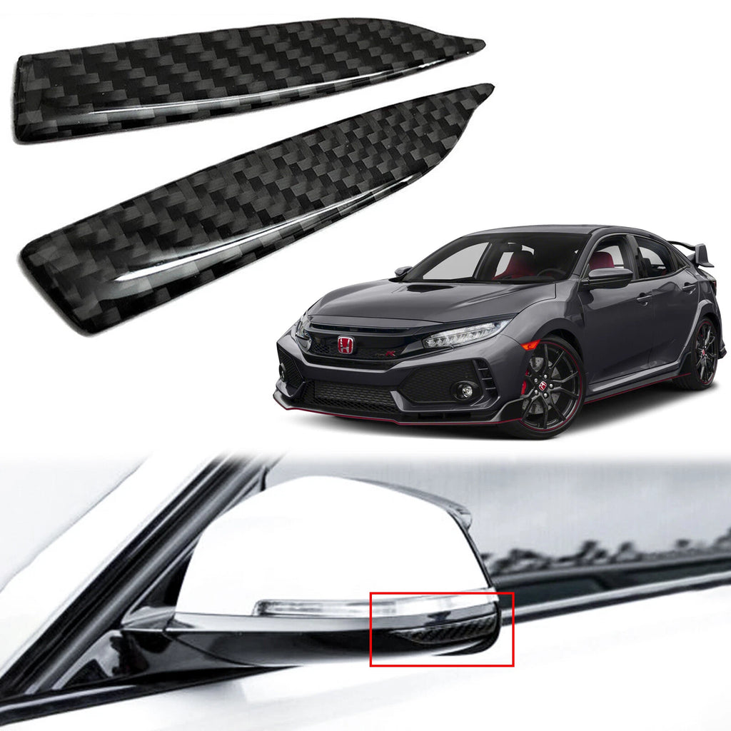 Carbon Fiber Rearview Side Mirror Protect Guard Sticker for Universal (—)