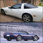Smoked Lens Red LED Side Marker Lamps for 1997-2004 Chevy Corvette C5