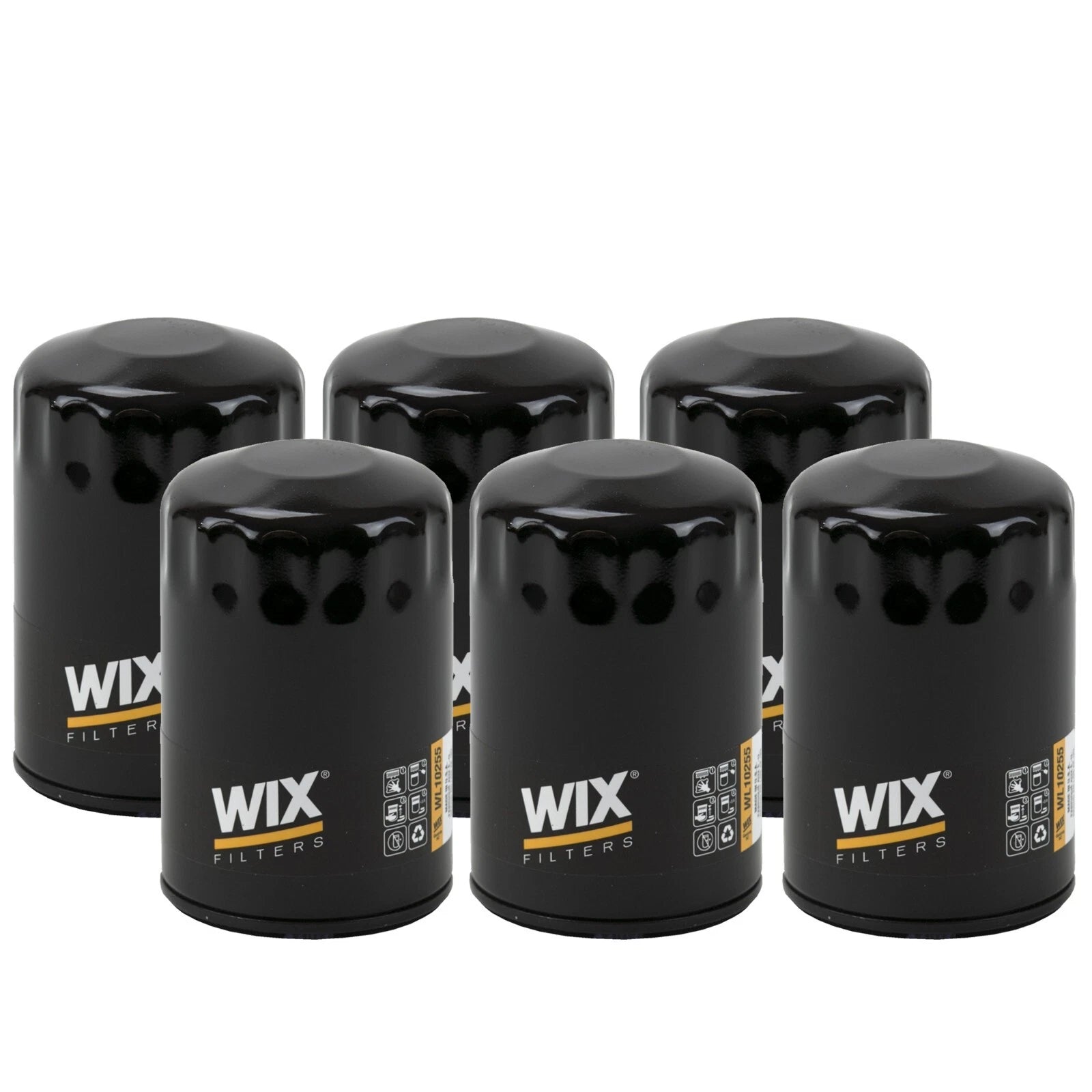 Set of 6 Engine Oil Filters for Buick Cadillac Chevrolet GMC (FI)