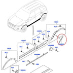 Rear Wheel Arch Molding for Land Rover Range Rover Evoque (2012-2019)