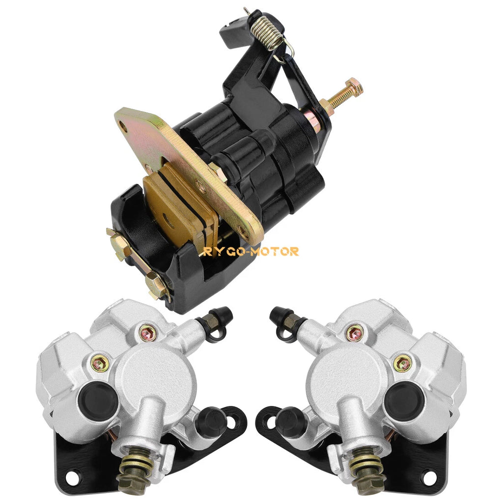 Front & Rear Brake Caliper w/Pads for Yamaha Warrior 350 YFM350X (1989–2001)