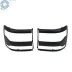 Pair of Black Headlight Trim Bezels for Chevy Silverado 1500 (2016-2018)