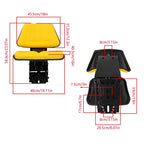 Yellow Tractor Suspension Seat for John Deere