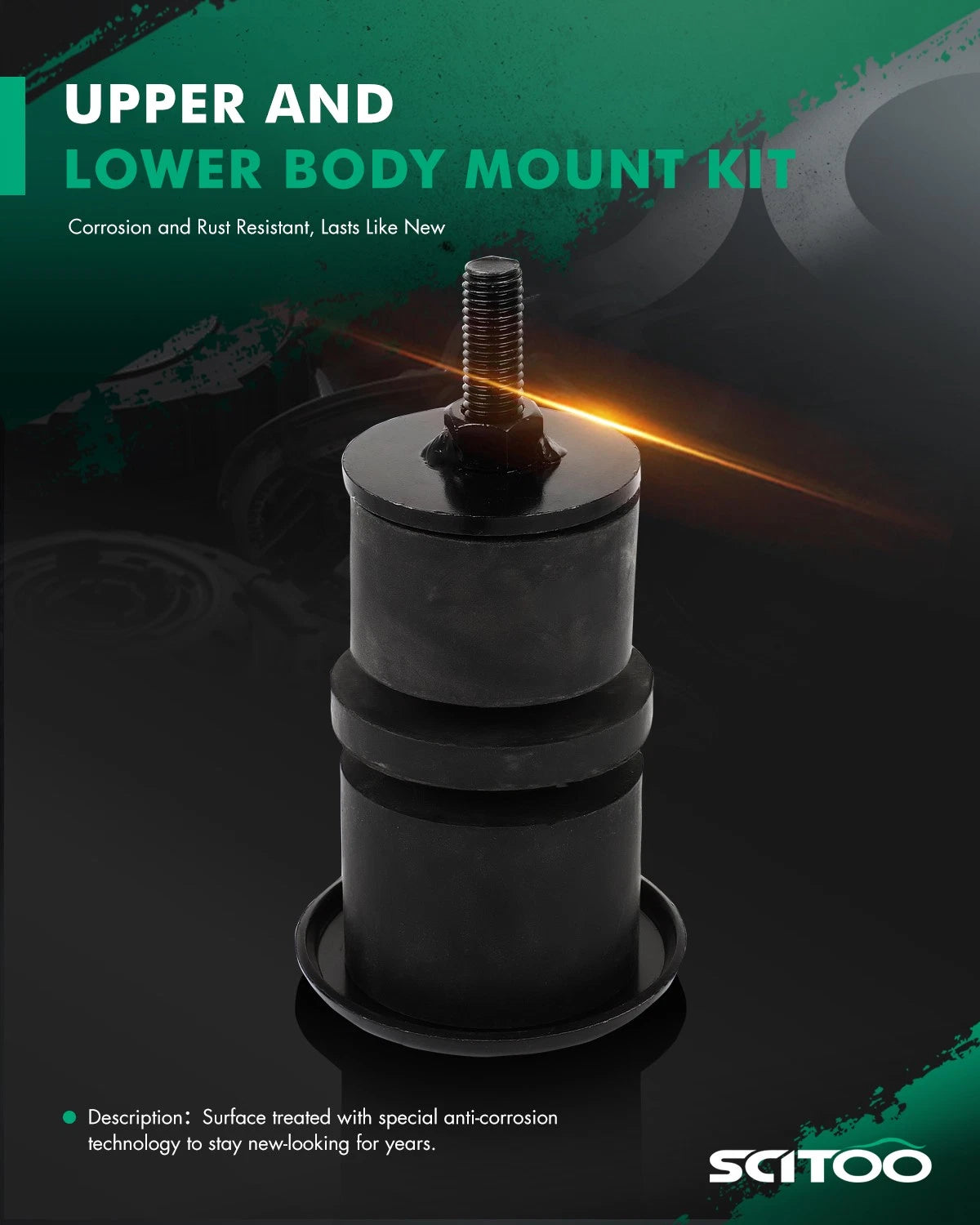 Upper and Lower Body Mount Kit for Ford Models (1995–2018) 924-057
