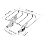 Chrome Quick Release Luggage Rack for Harley Street Electra Glide (2014-2025)