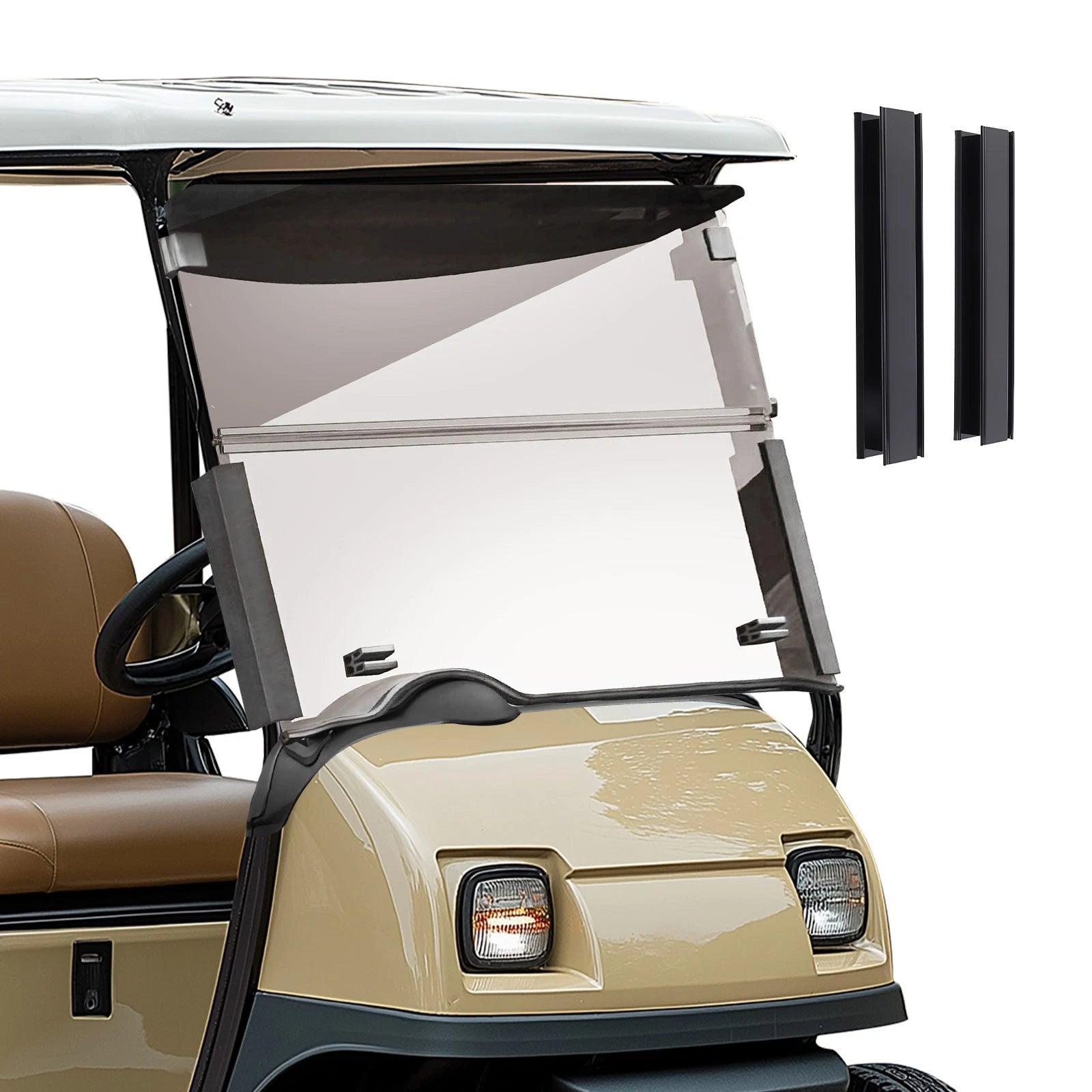 Cart Shield Screen for EZGO RXV (2008–Present) Smoke PC Protection Guard
