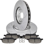 Front Brake Rotors & Ceramic Pads for Fiat 500X Jeep Renegade (2015–2023)