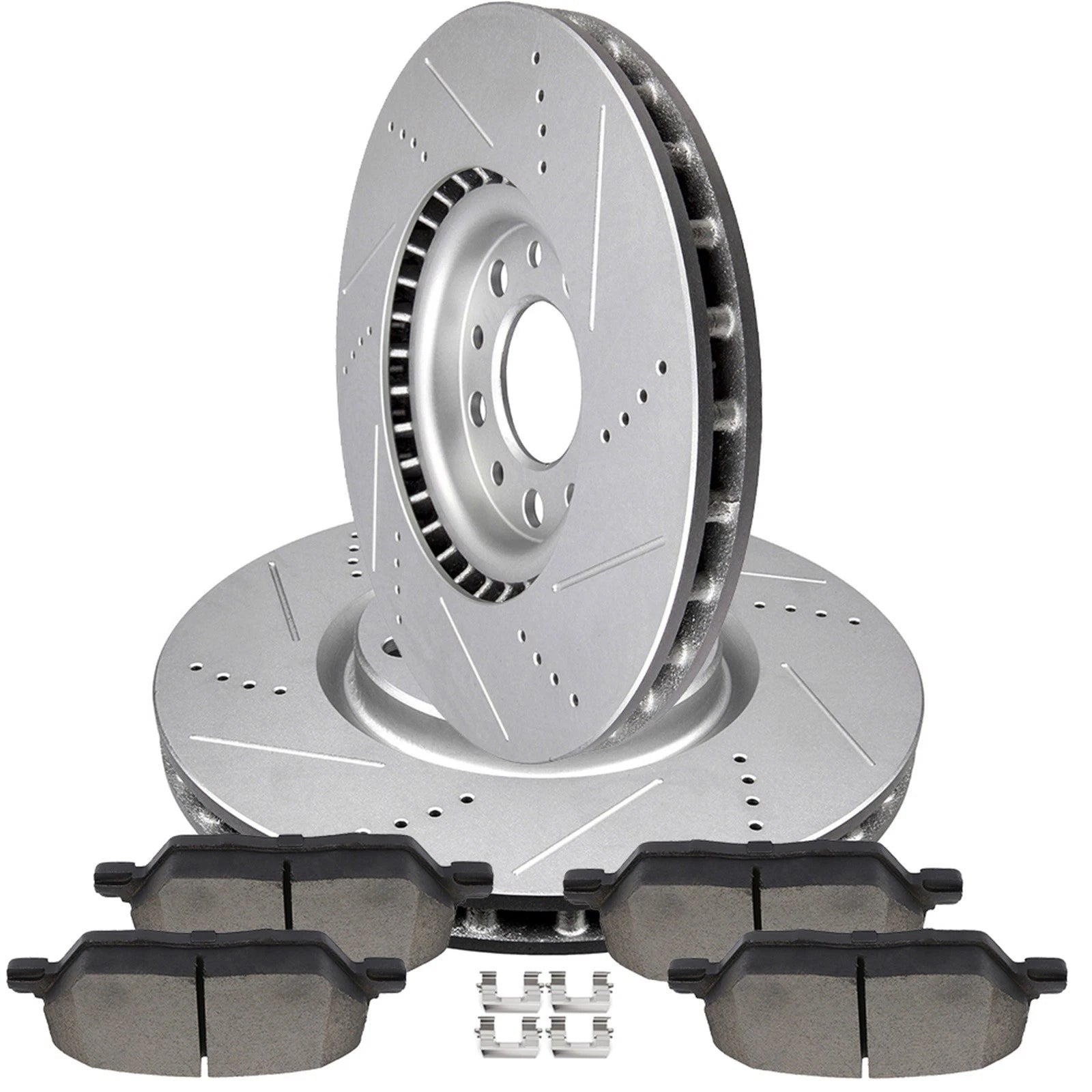 Front Brake Rotors & Ceramic Pads for Fiat 500X Jeep Renegade (2015–2023)