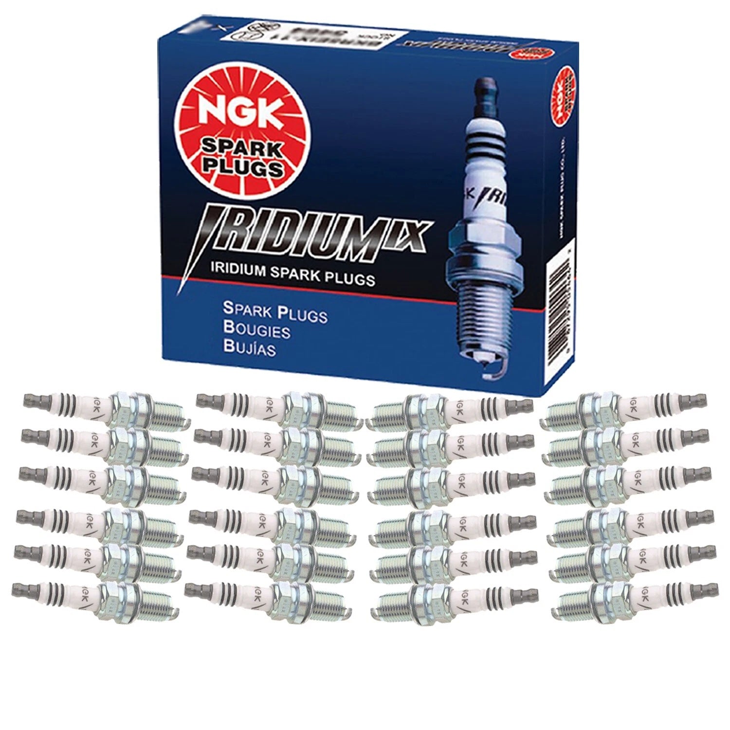NGK Iridium IX Spark Plug Set (24 Pieces) Gap 0.032 for