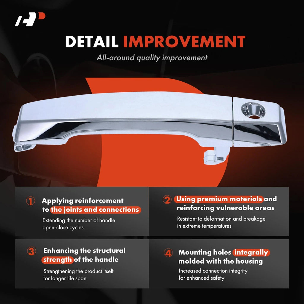 2X Front Exterior Door Handle for Nissan Armada Pathfinder (2007–2010)