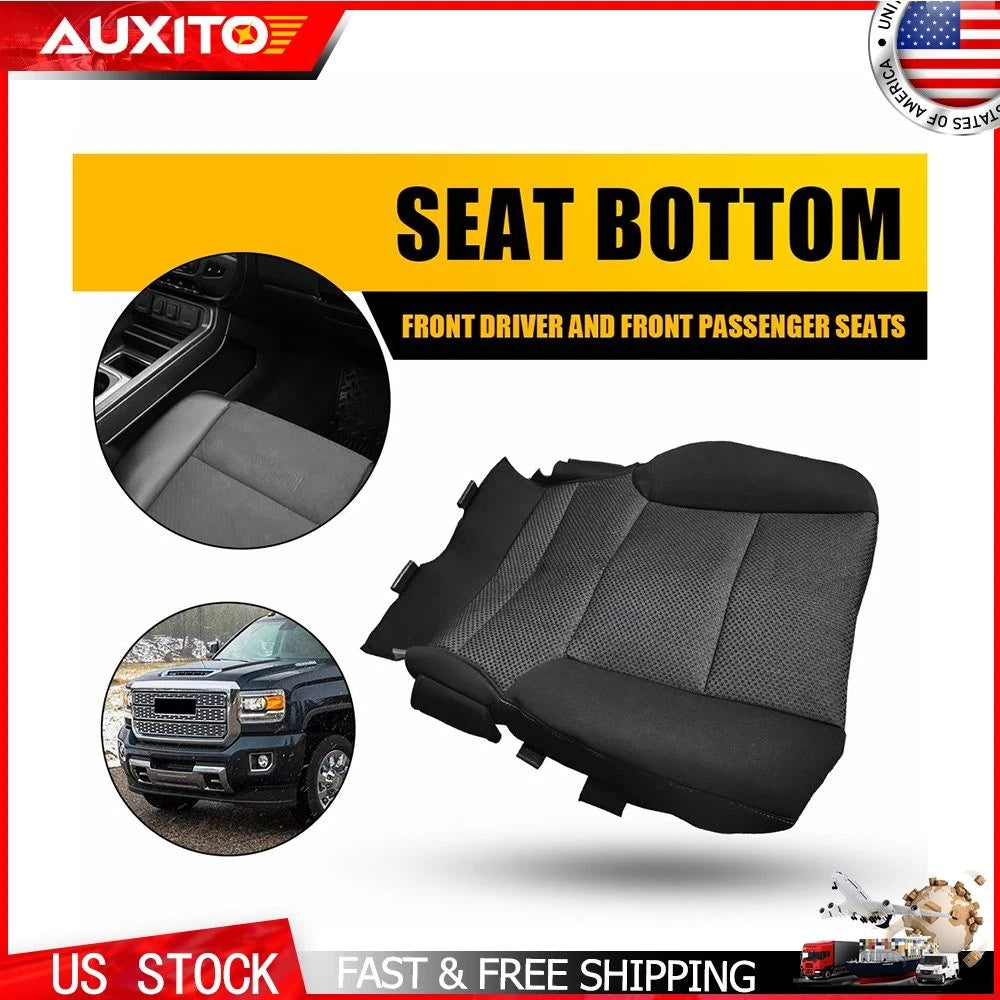Driver Bottom Cloth Seat Cover for Chevy Silverado 1500 2500HD (2014–2019)