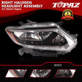 Right Passenger Side Halogen Headlight Assembly for Nissan Rogue (2014–2016)