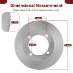 2X Front Brake Disc Rotor for Suzuki Eiger 400 500 (2002–2007, 2018)